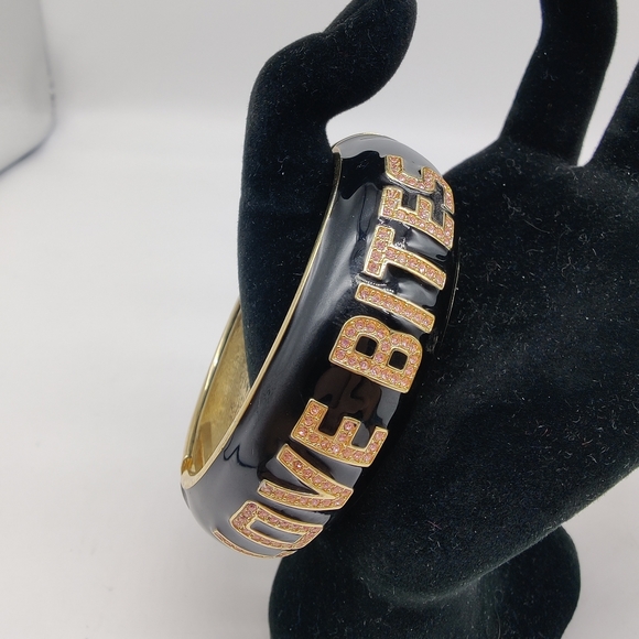 SOLD LOVE BITES BETSEY JOHNSON Spring Cuff Statement Bracelet - Picture 9 of 10